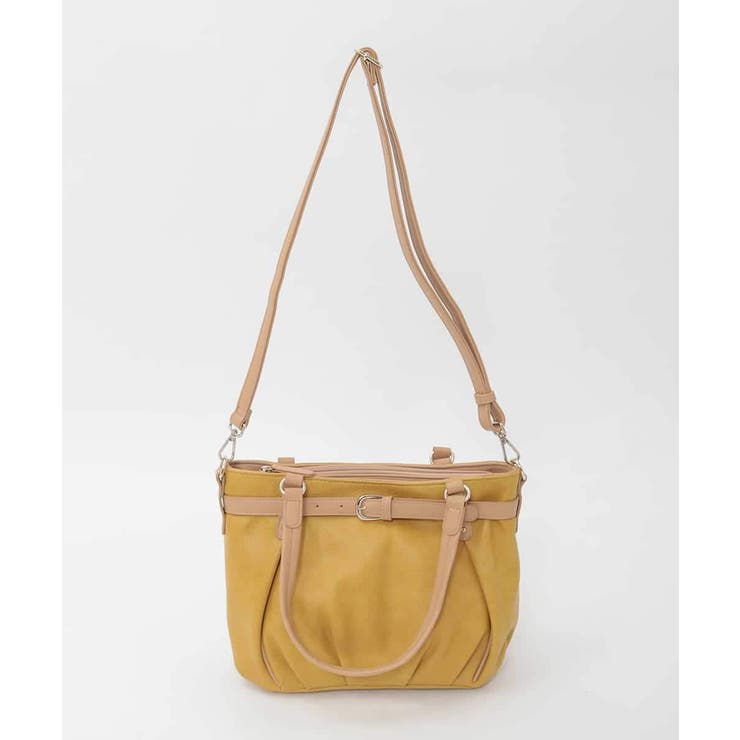 [2WAY]フロントベルトタックデザイントートバッグ | MK MICHEL KLEIN BAG | 詳細画像4 