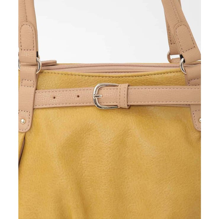 [2WAY]フロントベルトタックデザイントートバッグ | MK MICHEL KLEIN BAG | 詳細画像6 
