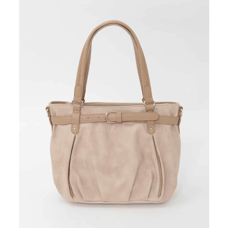 ベージュ | [2WAY]フロントベルトタックデザイントートバッグ | MK MICHEL KLEIN BAG