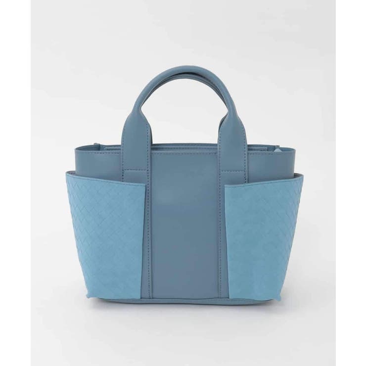ライトブルー | [2WAY]イントレチャートデザインミニトート | MK MICHEL KLEIN BAG