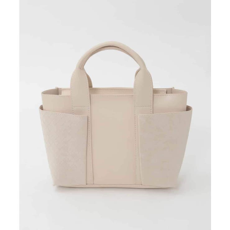 アイボリー | [2WAY]イントレチャートデザインミニトート | MK MICHEL KLEIN BAG