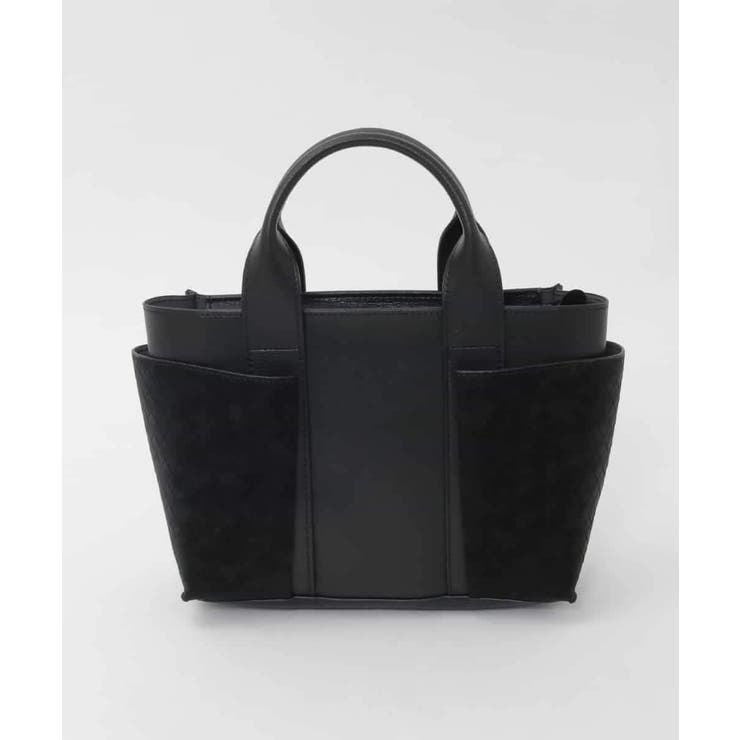 ブラック | [2WAY]イントレチャートデザインミニトート | MK MICHEL KLEIN BAG