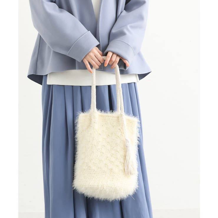 [軽量]タッセル付きニットバッグ | MK MICHEL KLEIN BAG | 詳細画像3 