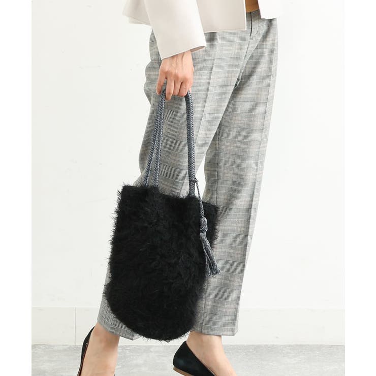 ブラック | [軽量]タッセル付きニットバッグ | MK MICHEL KLEIN BAG