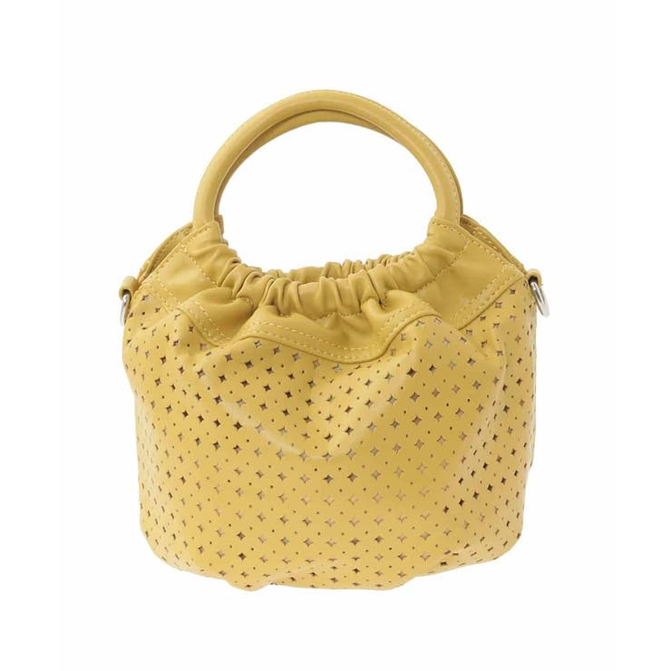 マスタード | [2WAY]パンチングデザインラウンドミニバッグ | MK MICHEL KLEIN BAG