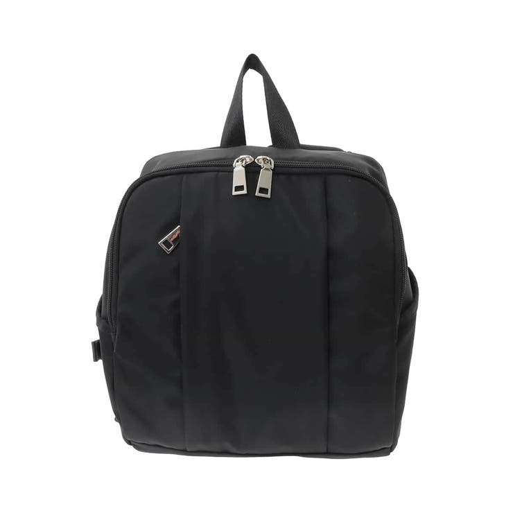 ブラック | [撥水]フロントタックデザインミニリュック | MK MICHEL KLEIN BAG