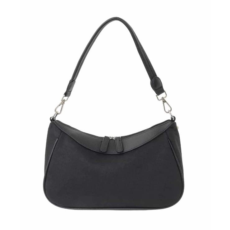 ブラック | [2WAY]異素材ポイントラウンドショルダーバッグ | MK MICHEL KLEIN BAG