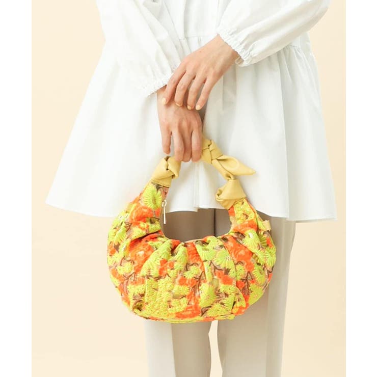 イエロー | [2WAY/軽量]クロワッサンフォルムハンドバッグ | MK MICHEL KLEIN BAG