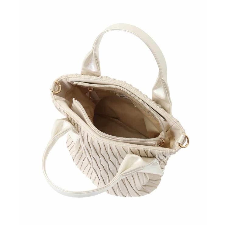 [2WAY]リンクルデザインシャイニーハンドルバッグ | MK MICHEL KLEIN BAG | 詳細画像14 