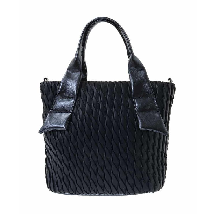 [2WAY]リンクルデザインシャイニーハンドルバッグ | MK MICHEL KLEIN BAG | 詳細画像2 