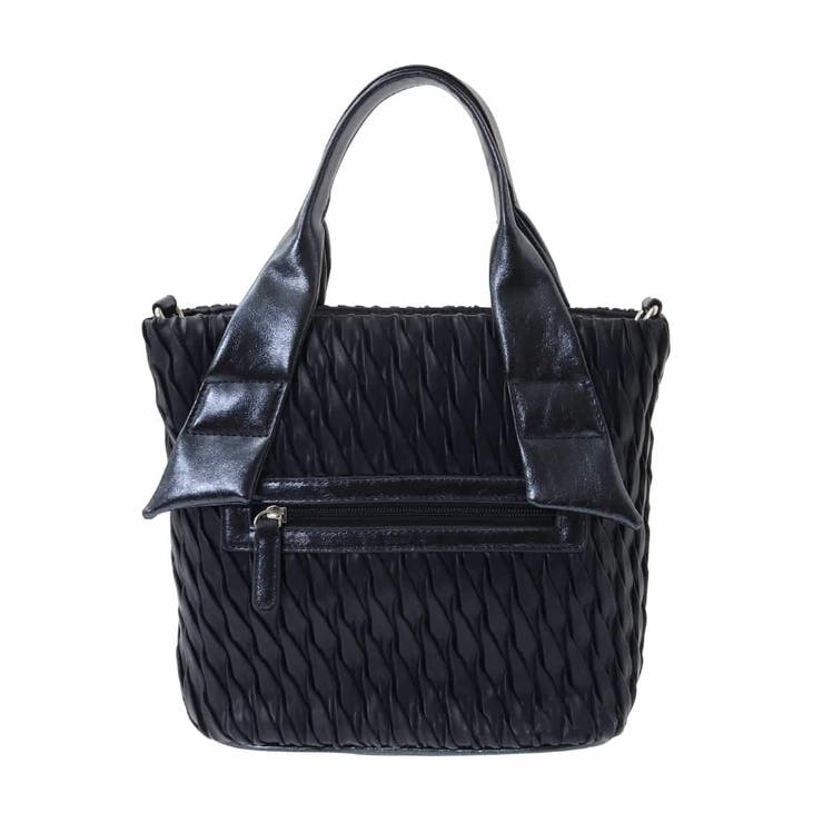 [2WAY]リンクルデザインシャイニーハンドルバッグ | MK MICHEL KLEIN BAG | 詳細画像4 