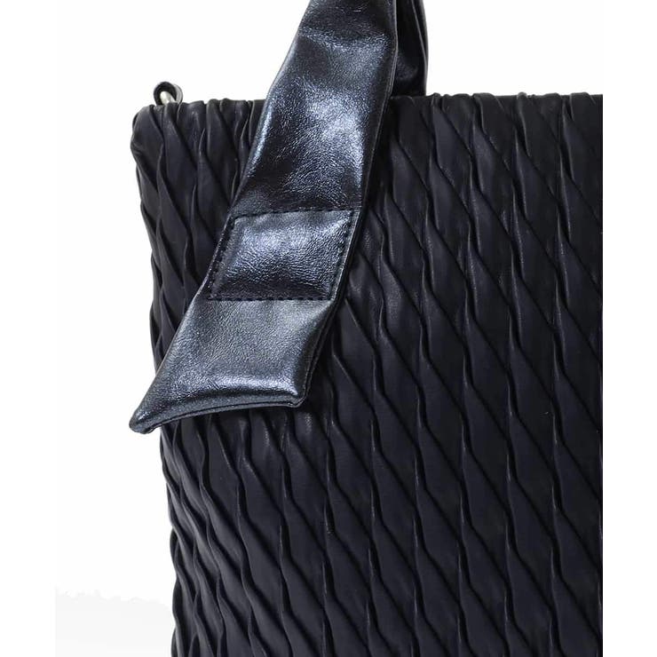 [2WAY]リンクルデザインシャイニーハンドルバッグ | MK MICHEL KLEIN BAG | 詳細画像7 