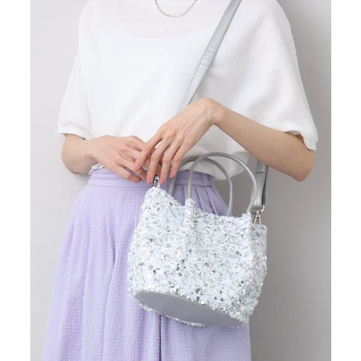 2WAY]スパンコールデザインミニバッグ[品番：ITKW0021671]｜MK MICHEL 