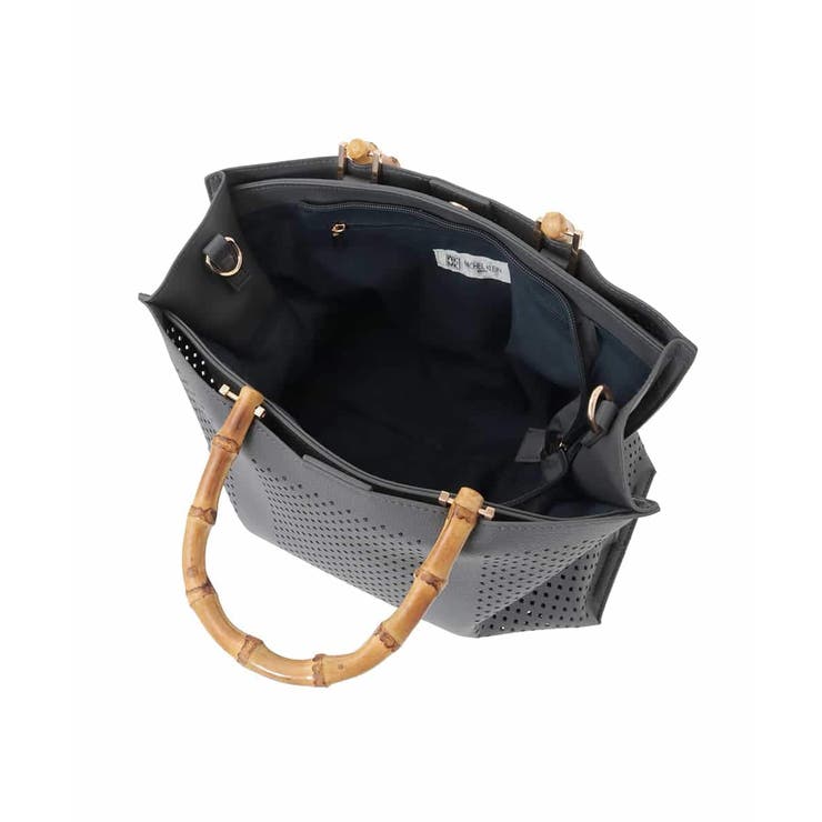 [2WAY]バンブーハンドルパンチングバッグ | MK MICHEL KLEIN BAG | 詳細画像10 