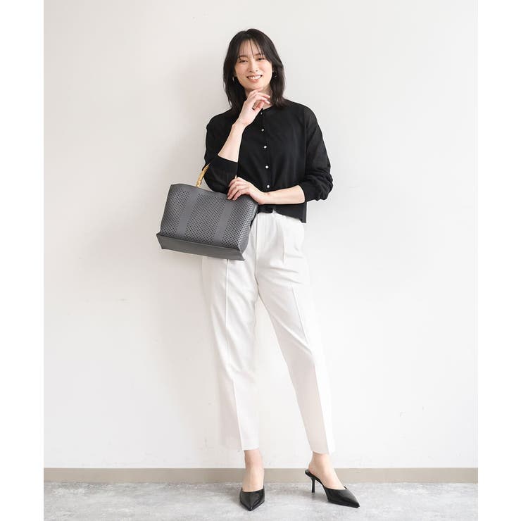 [2WAY]バンブーハンドルパンチングバッグ | MK MICHEL KLEIN BAG | 詳細画像16 