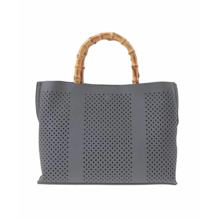 [2WAY]バンブーハンドルパンチングバッグ | MK MICHEL KLEIN BAG | 詳細画像5 