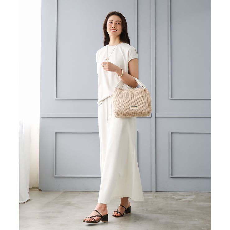 [2WAY]サイドファスナーコンパクトメッシュトートバッグ | MK MICHEL KLEIN BAG | 詳細画像13 