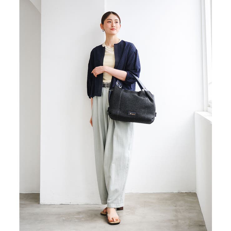 サイドファスナーメッシュデザイントートバッグ | MK MICHEL KLEIN BAG | 詳細画像13 