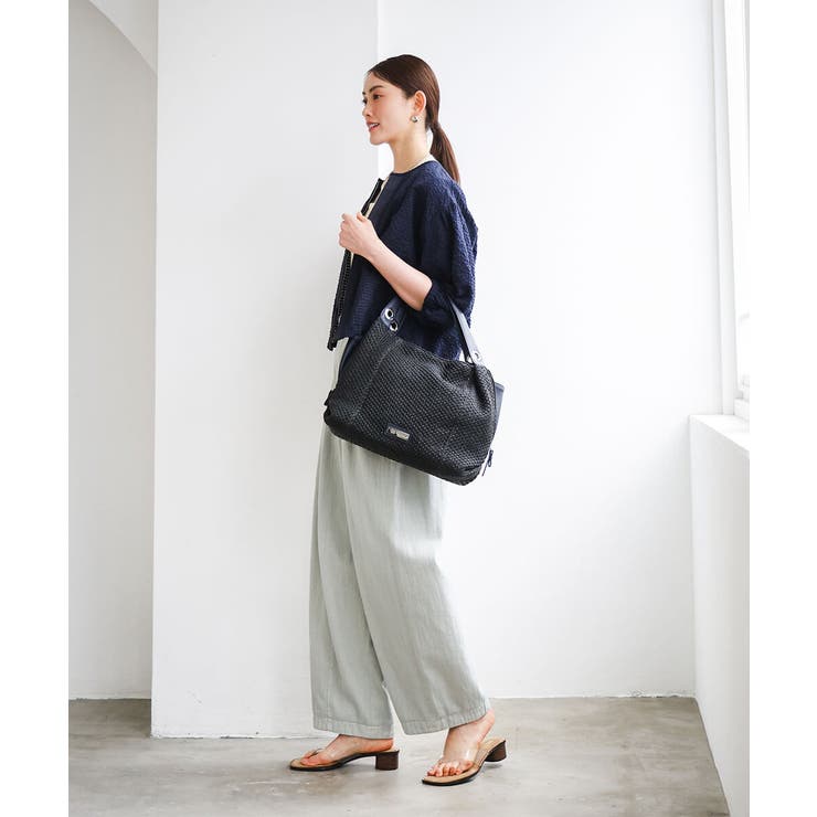サイドファスナーメッシュデザイントートバッグ | MK MICHEL KLEIN BAG | 詳細画像14 