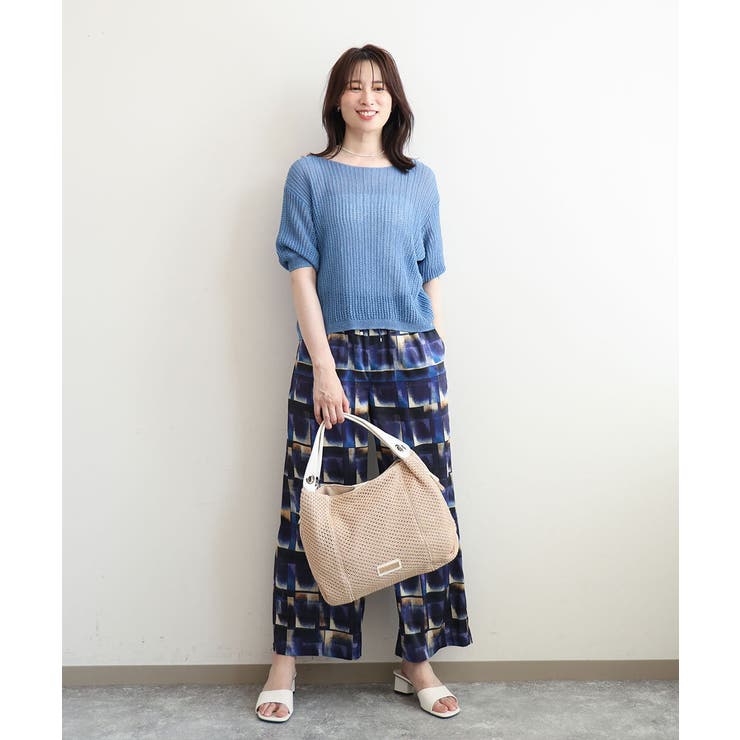 サイドファスナーメッシュデザイントートバッグ | MK MICHEL KLEIN BAG | 詳細画像16 