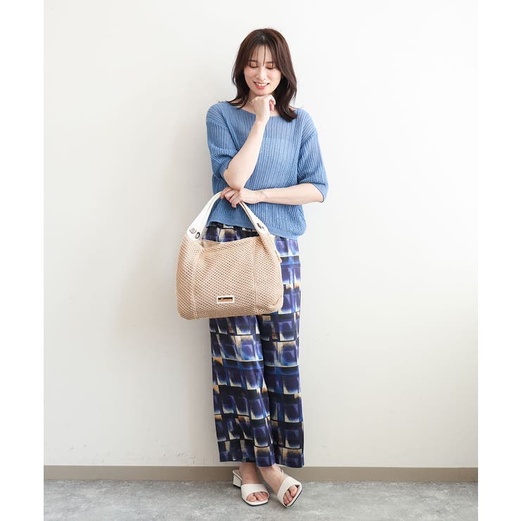 サイドファスナーメッシュデザイントートバッグ | MK MICHEL KLEIN BAG | 詳細画像17 