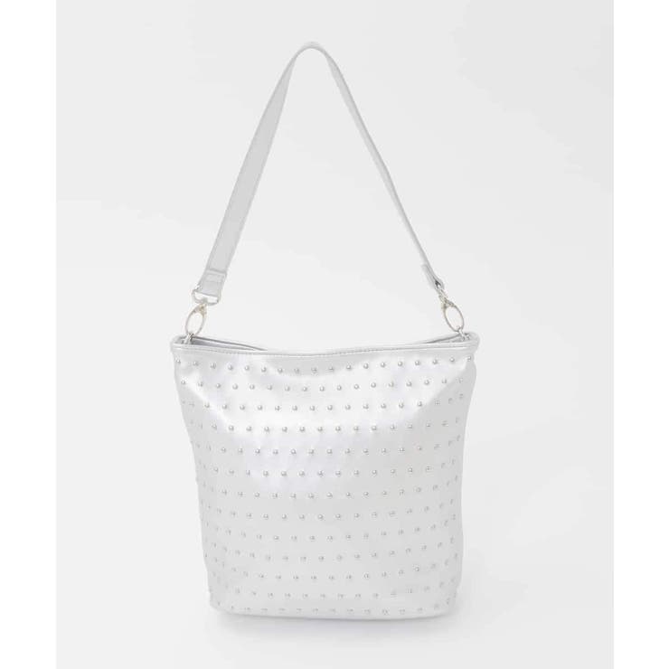 シルバー | [2WAY/軽量]スタッズワンハンドルバッグ | MK MICHEL KLEIN BAG