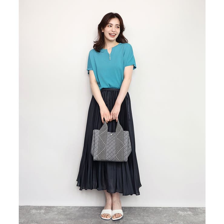 [2WAY/インバッグ付き]ヘリンボーンハンドルミニトートバッグ | MK MICHEL KLEIN BAG | 詳細画像17 