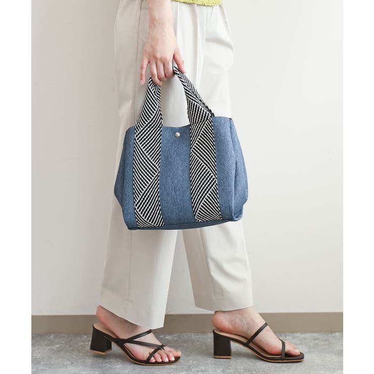 [2WAY/インバッグ付き]ヘリンボーンハンドルミニトートバッグ | MK MICHEL KLEIN BAG | 詳細画像18 