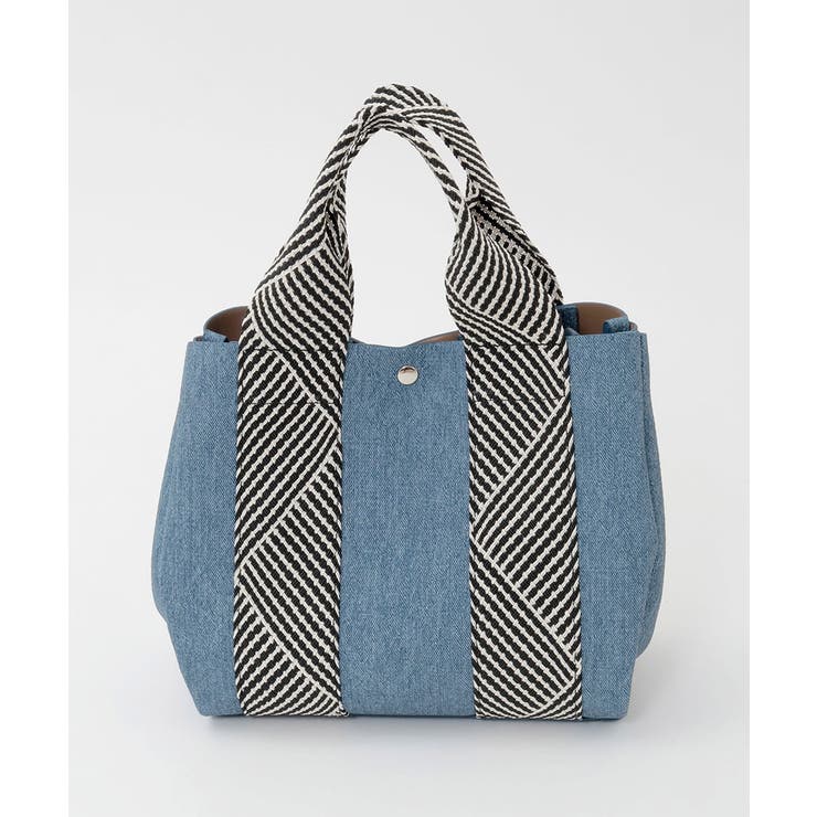 [2WAY/インバッグ付き]ヘリンボーンハンドルミニトートバッグ | MK MICHEL KLEIN BAG | 詳細画像4 