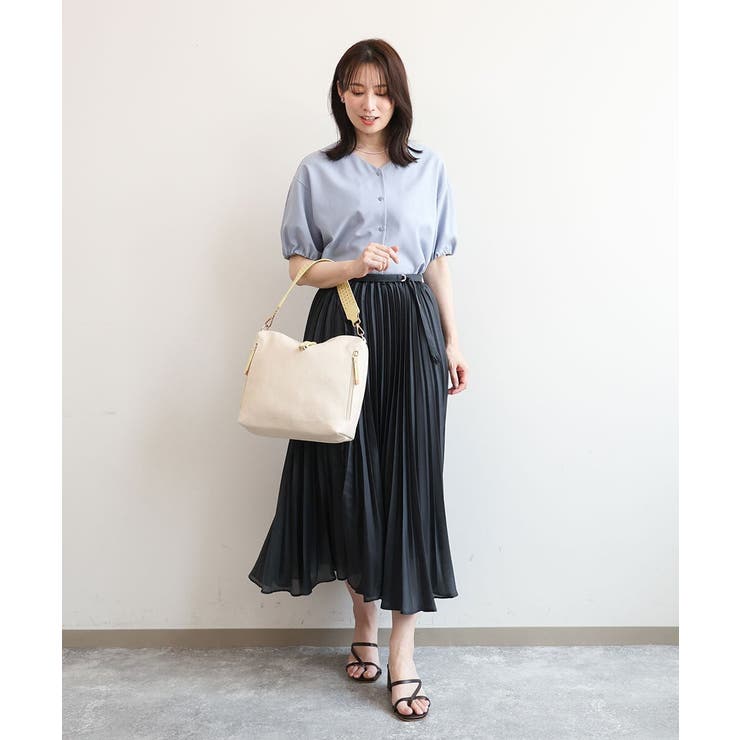 [2WAY]合成皮革パンチングワンショルダースクエアバッグ | MK MICHEL KLEIN BAG | 詳細画像18 