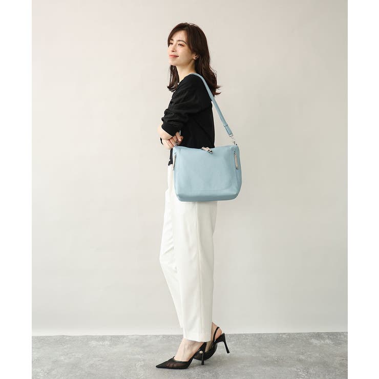 [2WAY]合成皮革パンチングワンショルダースクエアバッグ | MK MICHEL KLEIN BAG | 詳細画像20 