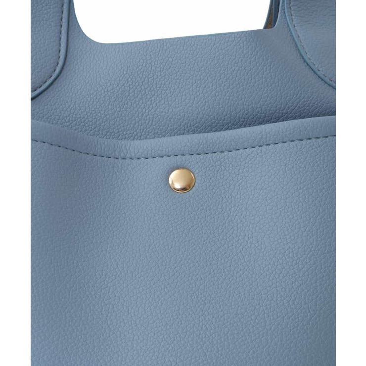 2WAY】【ペットボトルホルダー付き】フェイクレザーミニトートバッグ