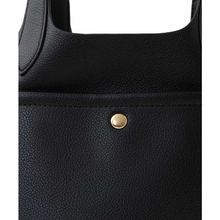 2WAY】【ペットボトルホルダー付き】フェイクレザーミニトート