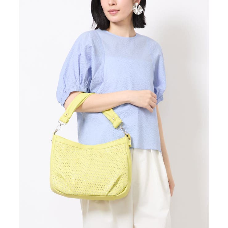 イエロー | [2WAY]パンチングラメデザインバッグ | MK MICHEL KLEIN BAG