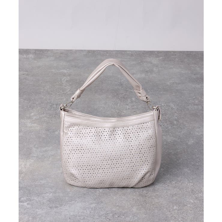 シャンパンピンク | [2WAY]パンチングラメデザインバッグ | MK MICHEL KLEIN BAG