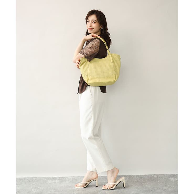 [2WAY/500g以下の軽量]ベルトデザインパンチングトート | MK MICHEL KLEIN BAG | 詳細画像18 