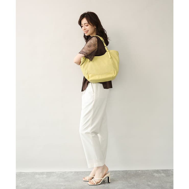 [2WAY/500g以下の軽量]ベルトデザインパンチングトート | MK MICHEL KLEIN BAG | 詳細画像19 