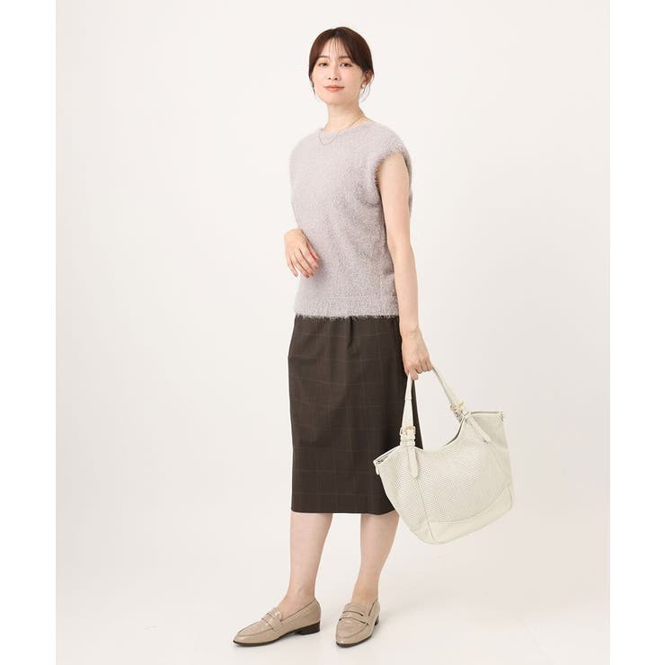 [2WAY/500g以下の軽量]ベルトデザインパンチングトート | MK MICHEL KLEIN BAG | 詳細画像22 