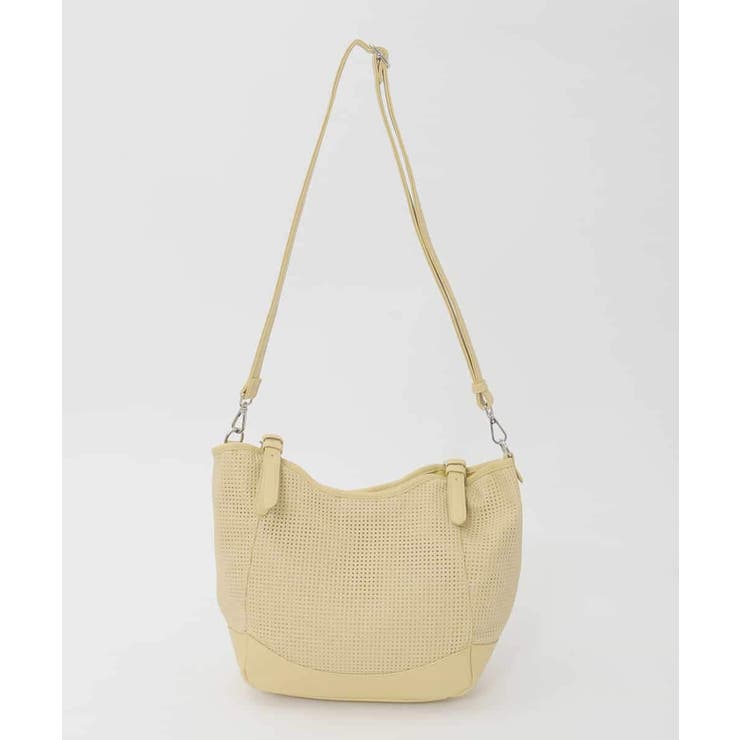 [2WAY/500g以下の軽量]ベルトデザインパンチングトート | MK MICHEL KLEIN BAG | 詳細画像5 
