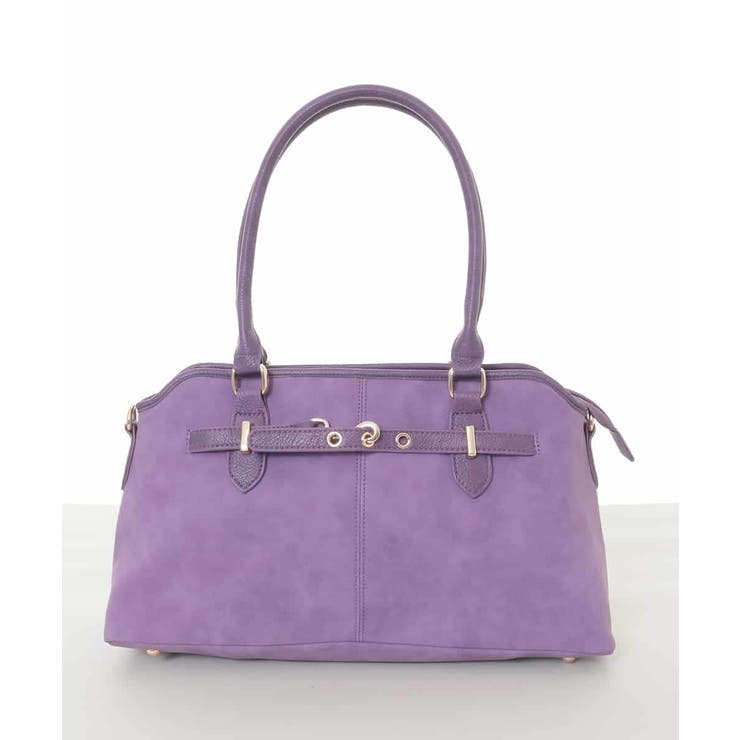 パープル | [2WAY]ワイドスクエアベルトトートバッグ | MK MICHEL KLEIN BAG