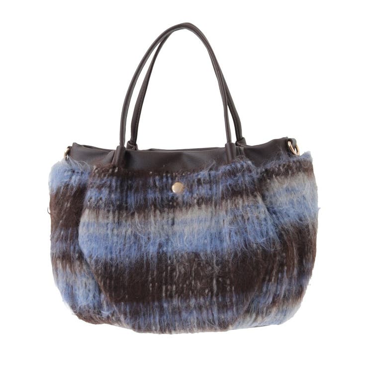 [2WAY]ニュアンスチェックラウンドトートバッグ | MK MICHEL KLEIN BAG | 詳細画像15 