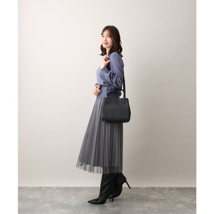 [2WAY]スクエアコンパクトトートバッグ | MK MICHEL KLEIN BAG | 詳細画像18 