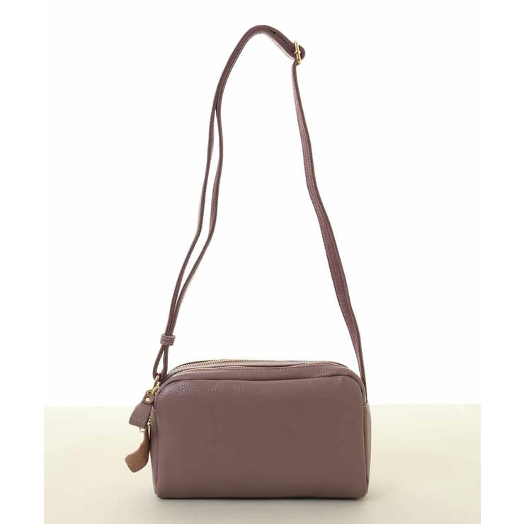 ダブルファスナーカウレザーショルダーバッグ | MK MICHEL KLEIN BAG | 詳細画像2 