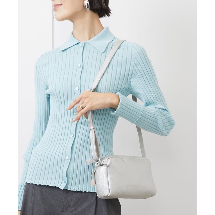 ダブルファスナーカウレザーショルダーバッグ | MK MICHEL KLEIN BAG | 詳細画像20 