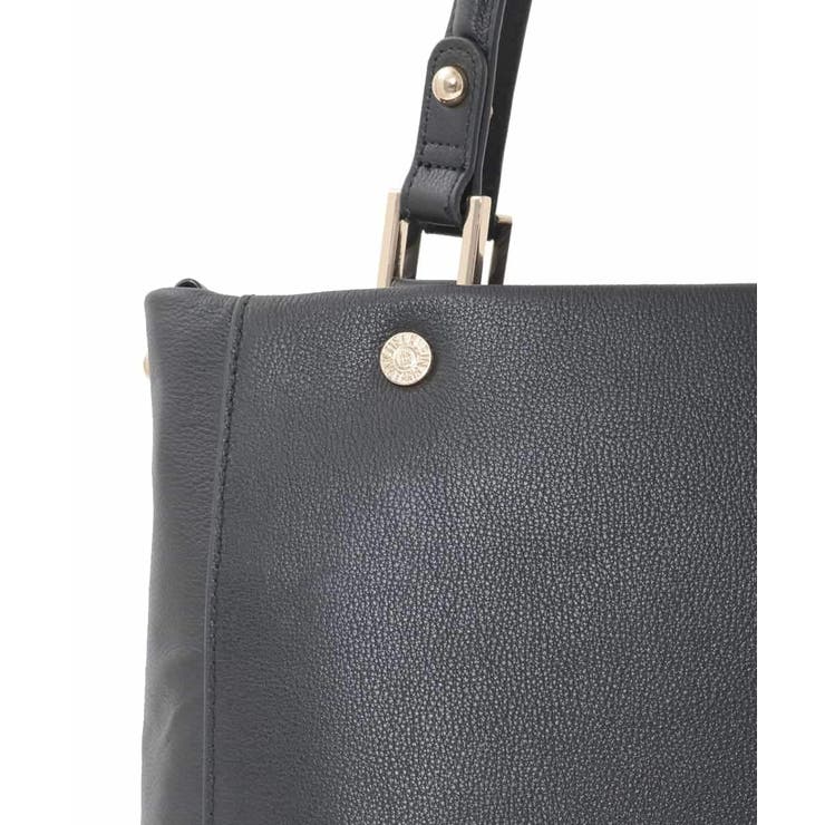 [2WAY/A4収納可]メタルポイント牛革トートバッグ | MK MICHEL KLEIN BAG | 詳細画像12 