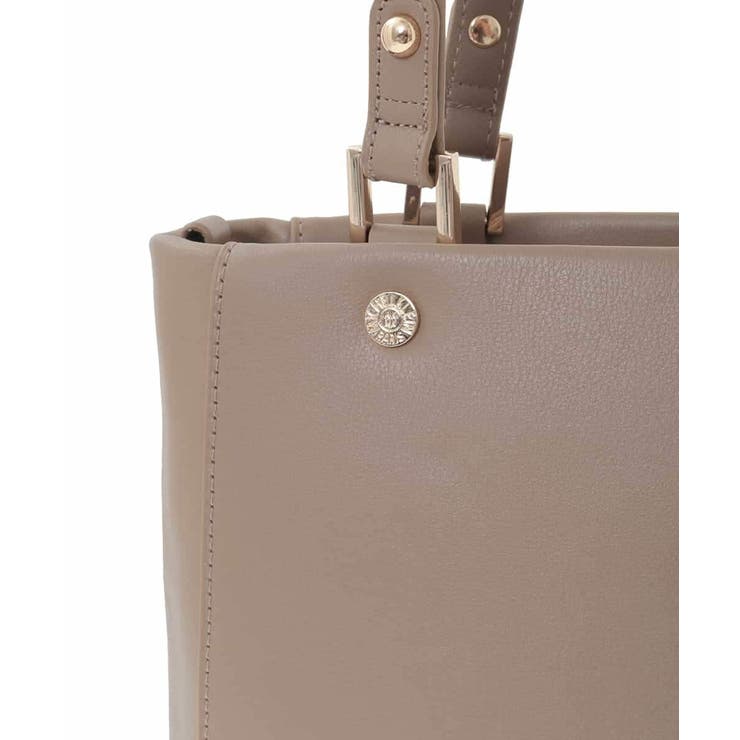 [2WAY/A4収納可]メタルポイント牛革トートバッグ | MK MICHEL KLEIN BAG | 詳細画像7 