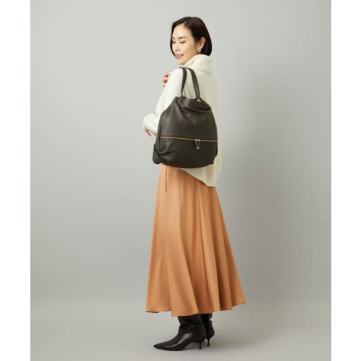 [2WAY/A4収納可]カウレザー変形トートバッグ | MK MICHEL KLEIN BAG | 詳細画像14 