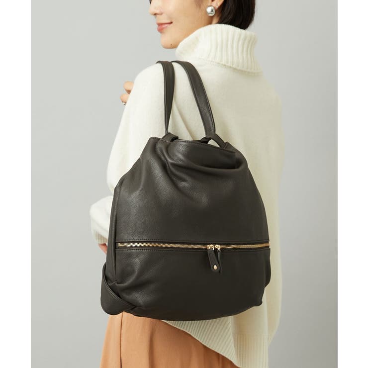 ブラウン | [2WAY/A4収納可]カウレザー変形トートバッグ | MK MICHEL KLEIN BAG