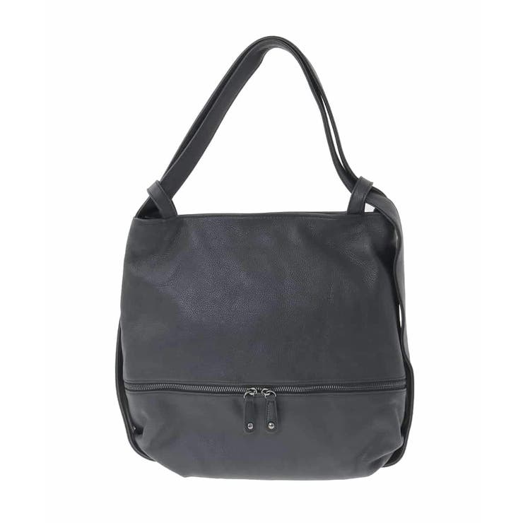 ブラック | [2WAY/A4収納可]カウレザー変形トートバッグ | MK MICHEL KLEIN BAG