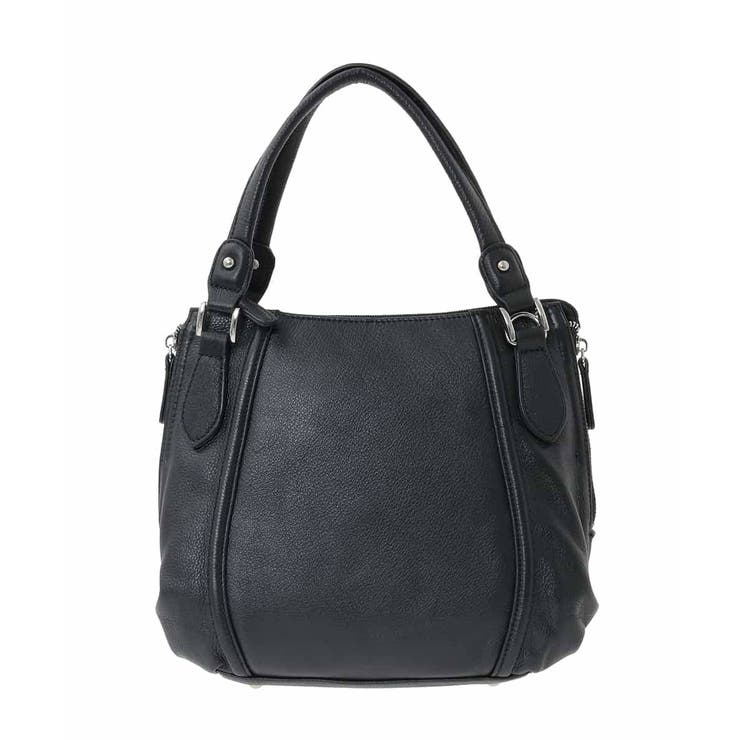 ブラック | [2WAY]サイドジップコンパクトトートバッグ | MK MICHEL KLEIN BAG
